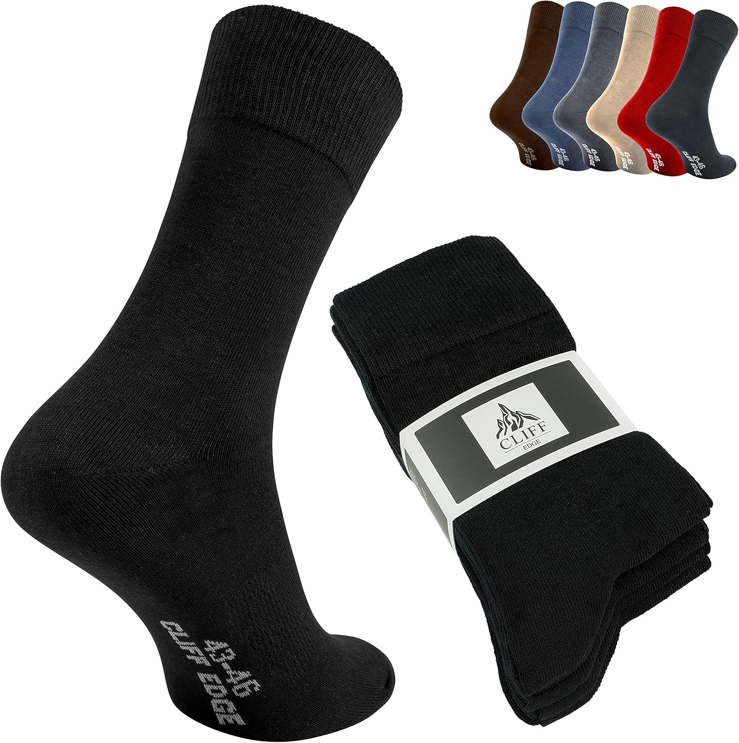 Socken — aus Baumwolle, grau