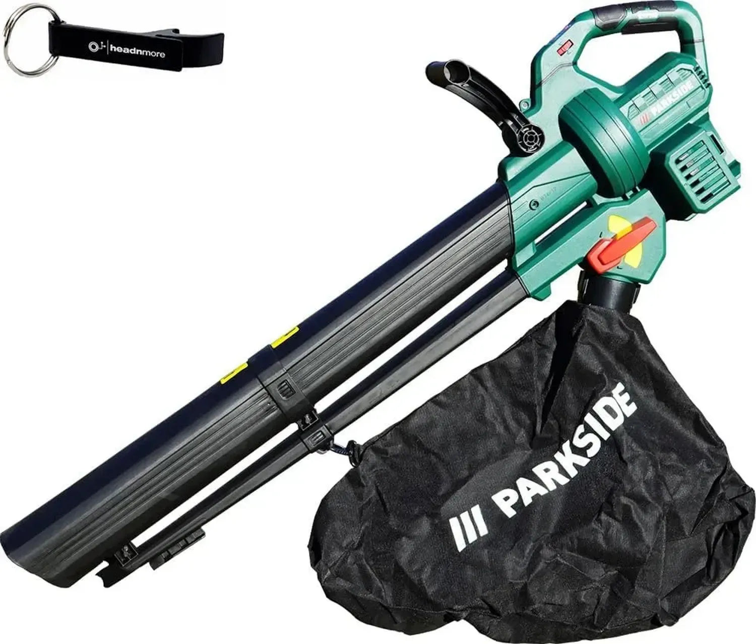 Leistungsstarker Akku-Laubsauger Parkside 40V - Ohne Akku, inkl. Schlüsselanhänger